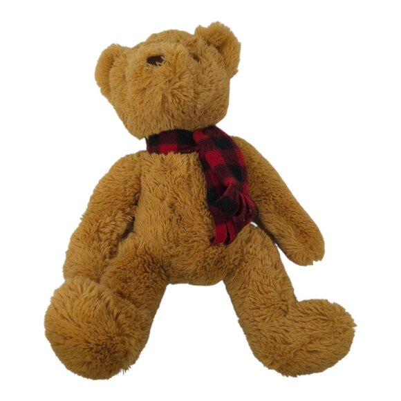 J Bear Ollie Plush Plaid Scarf 16" Teddy Bear Stuffed Animal Toy 2016 Jo-Ann - Picture 11 of 13
